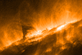 Prominence seen in 195Å